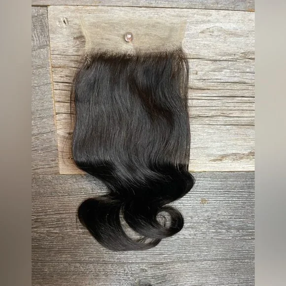 HUMAN HAIR 4x4 8” bodywave closure - Picture 2 of 5
